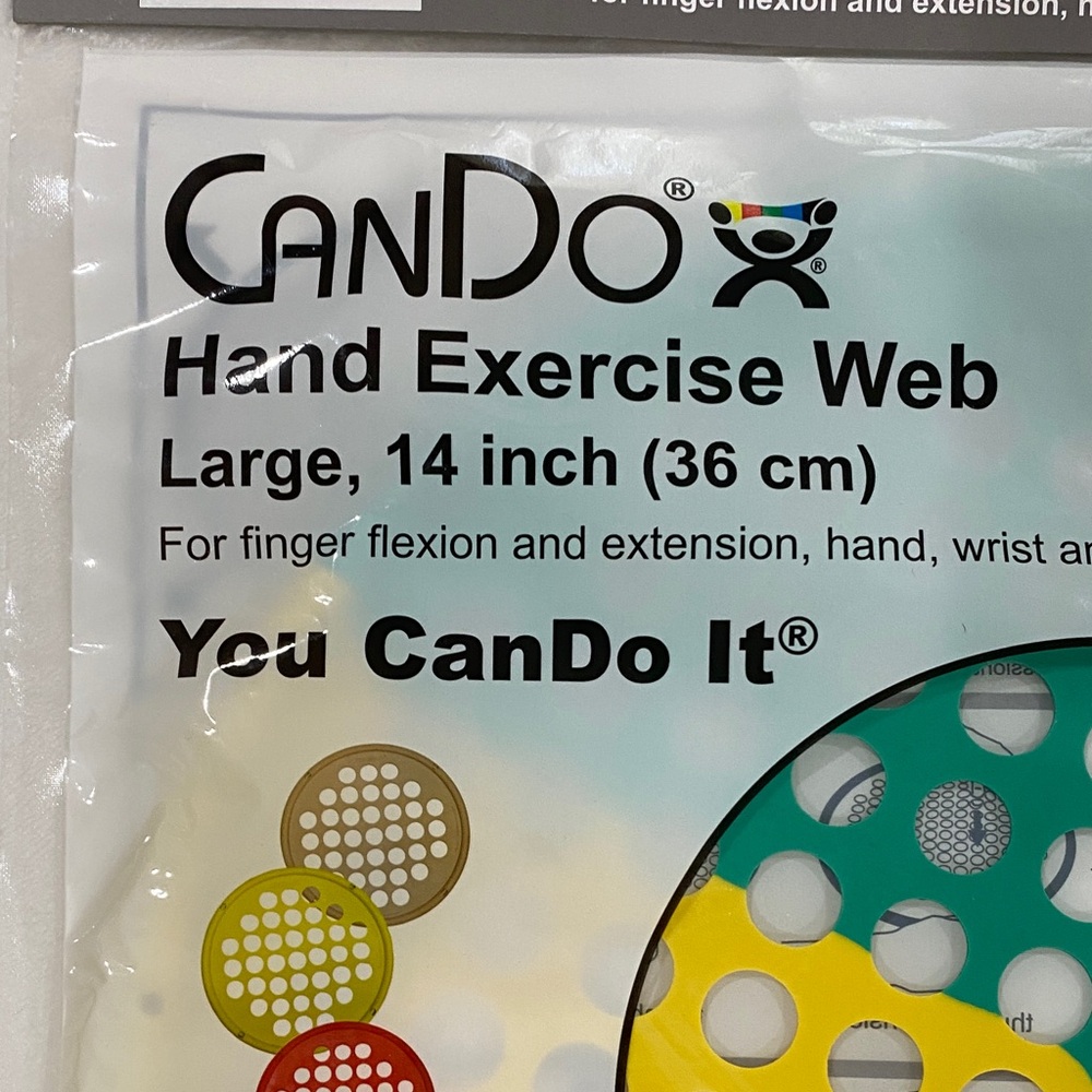 Large Hand Exercise Web - Green/Yellow - Picture 3 of 7